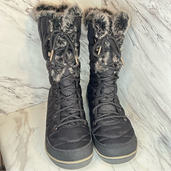 NWOT Columbia Women’s Heavenly Omni‑Heat Boots – Black Leather – Size 9.5 - Picture 5 of 15
